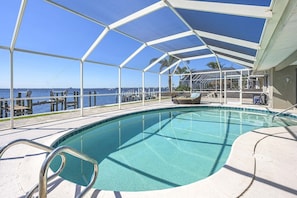 South Facing Pool with Amazing Views of the River