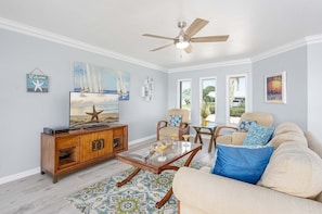 Living Room with Comfortable And Cozy Couch and Chairs