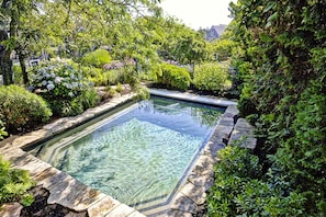 Heated Gunite Pool Sits Between The Main House &amp; Guest House