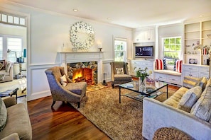 Living Room Has Fireplace, Media Center &amp; Built-Ins