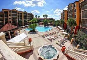 One of the many pools