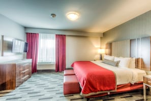 Drift to sleep in a comfortable bed after a busy day.