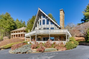 Home Exterior | 'Sky Haus' | Furnished Deck | Mountain Views