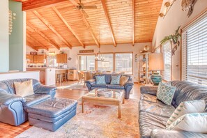 Living Room with Window Views