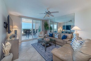 It's all about the view.  And comfort and class - this condo has it all.