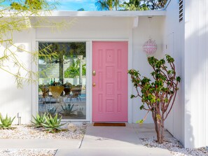 The pink door