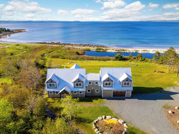 Beach front property. 
