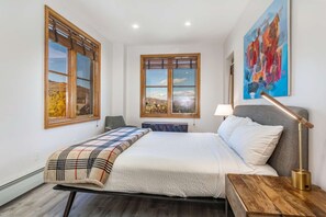 Wake up to beautiful mountain views in the Master bedroom.