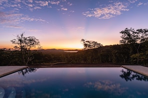 Amazing sunset ocean views from the pool at Miramar 30