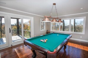 Pool Table with Views on Third Floor