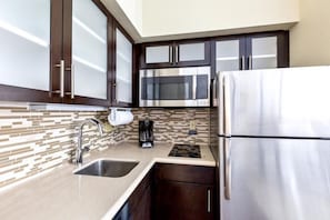 Prepare meals in the comfort of your very own equipped kitchen.