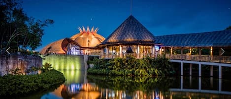 A beautiful view of the venue for the Cirque du Soleil JOYÀ  at the resort