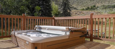 Relax in your private hot tub