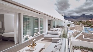 Open the door and step out onto your private balcony!