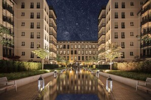 Front of property – evening/night