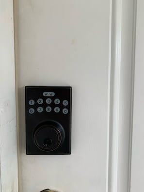 Check in with a keyless entry