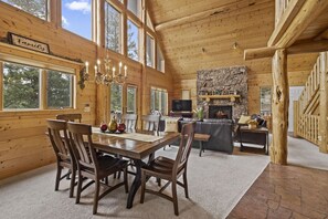 Dining room and living room