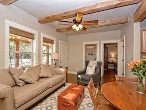 Living room looking toward front door