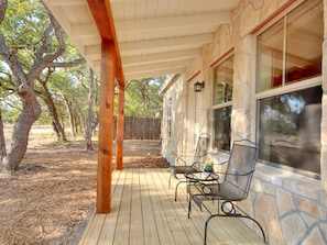 Front porch looking from right of cabin