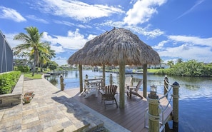 Tiki Hut by the Water