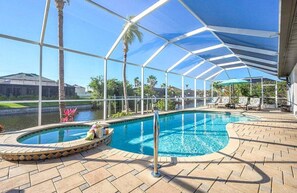 Western Facing Pool and Hot Tub