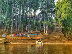 View of the whole house looking from the lake 