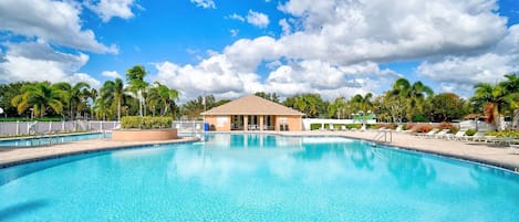 Guests of Sabal Key Townhome have full access to community amenities like this resort style pool
