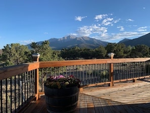 View of Mt. Princeton from the back deck.