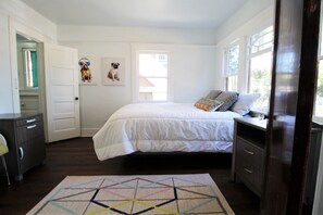 Two bedrooms both with a queen bed