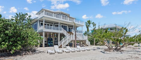 Ocean-facing side of property