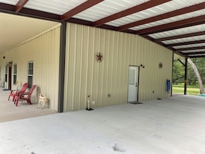 The carport added so much more covered space around the house.