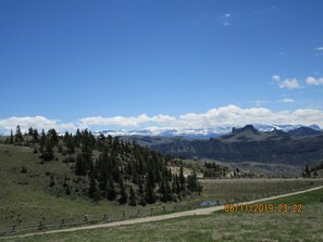 Beautiful view of the mountains and at times wildlife.