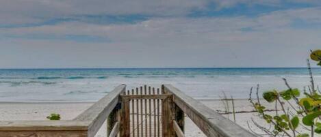 Private beach entrance