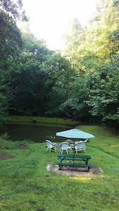 Sweet Valley Cabin on 6.5 acres and stocked fishing pond for your enjoyment