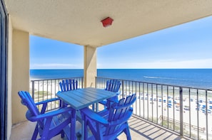 Private Balcony overlooking the Gulf