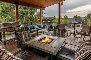 Check out the amazing private deck with downtown views