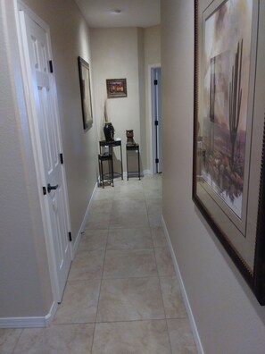 Hallway to master bedroom