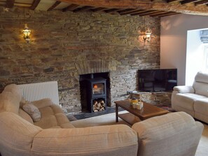 Living room/dining room | The Farmhouse - Morlogws Farm Holiday Cottages, Capel Iwan, near Newcastle Emlyn