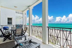 Aqua Living Room Balcony
