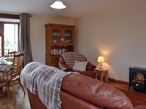 Living room with dining area | Trefechan, Pumpsaint
