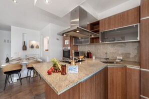Kitchen and dining area