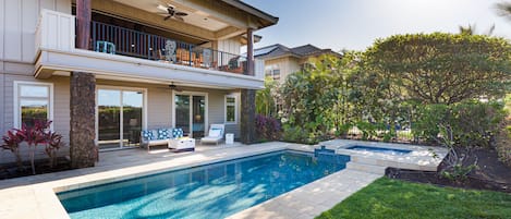 Welcome to Hawaii Coral Villa at KaMilo. Enjoy a luxurious home with private pool and spa