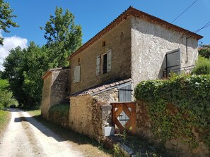 The main house from the lane