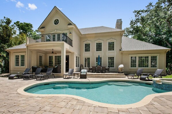 back of home/pool