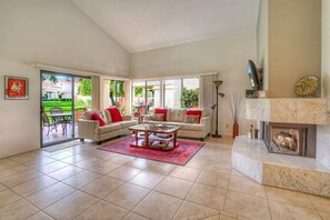 Living Room with Fireplace