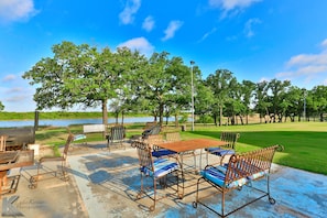 Grill and patio area 