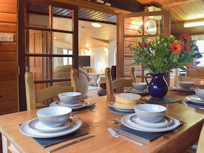 Dining room | The Orchard - Morlogws Farm Holiday Cottages, Capel Iwan, near Newcastle Emlyn