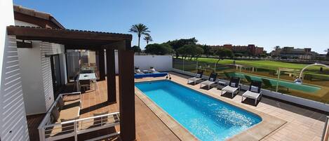 Beautiful luxury VILLA BELLA on the front line of the golf course, stunning view