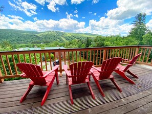 Main deck offers fantastic views of the Bretton Woods Ski Area.