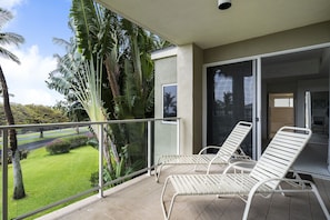 Relax on your large lanai.....